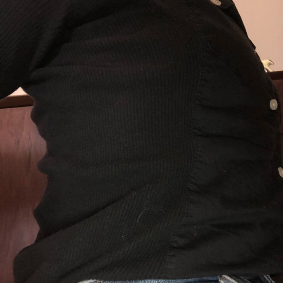 Comfortable black collared shirt - Picture 5 of 6